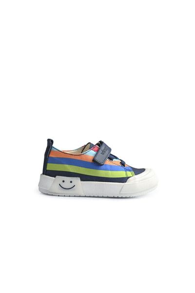 Vicco Elf Navy Blue Linen Lighted Boys' Shoes