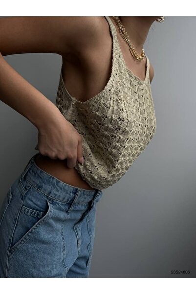 Genel Markalar Askılı Triko Bluz