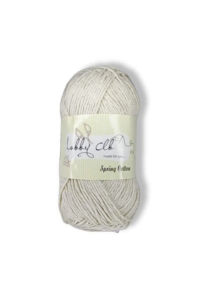 hobby club Premium Amigurumi Thread 100% Cotton Punch 5 Pieces (500gr) Ecru