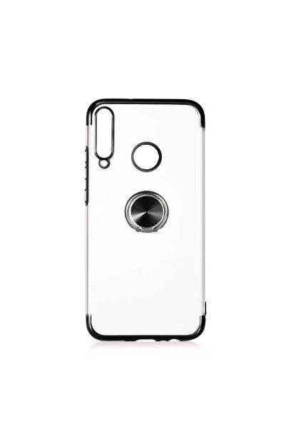 ZM STORE Huawei P40 Lite E Kılıf Yanları Lazer Renkli Yüzüklü Şeffaf Kapak