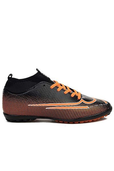 Walked حذاء كرة قدم مسطح بدون أسنان، جوارب عالية للكاحل، حذاء Astroturf لكرة القدم