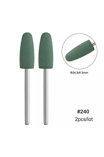 ELLEA NAIL 2li Parlatıcı Yeşil Freze Uç Seti