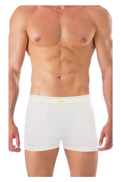 TheDon The Don Seamless Seamless Ανδρικό Boxer Λευκό Μέση Κίτρινο Ριγέ