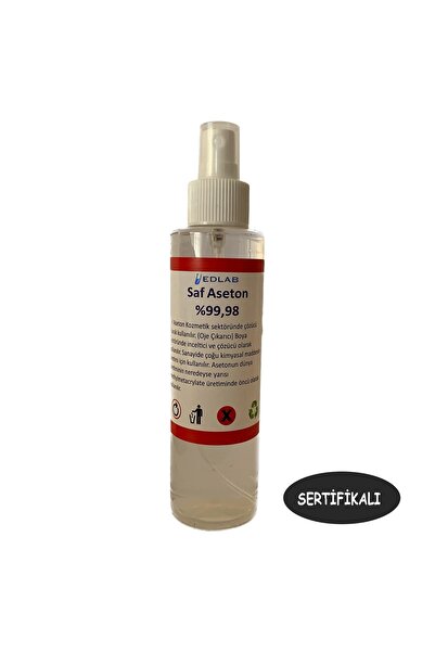 Edlab Saf Aseton | 250 ml | Extra Saf %99.98 | Sertifikalı
