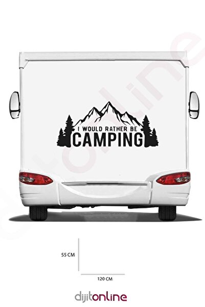 Dijitonline ملصق جبل القافلة - ملصق التخييم - 120x55 سم