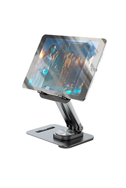Asfal 360° Dönebilen Katlanabilir Uzayan Masaüstü Telefon Ve Tablet Standı Te...