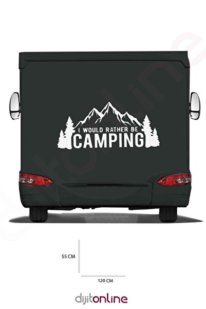 Dijitonline ملصق جبل القافلة - ملصق التخييم - 120x55 سم