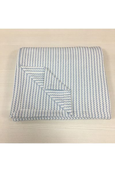 Renk Tekstil Evimrenk Krc Μονόχρωμο Μπλε Πλεκτό Κάλυμμα Πικέ με υφή