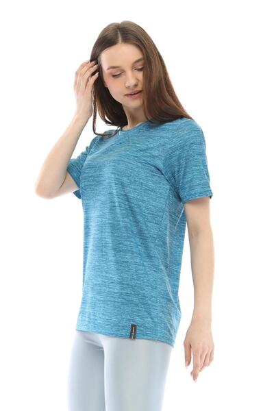 GHASSY CO. Women's Moisture Wicking Active Gym Fitness Running Performance Outdoor Sports Tshirt