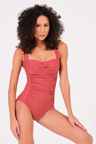 Salt & Sandy Women's Front Draped Swimsuit