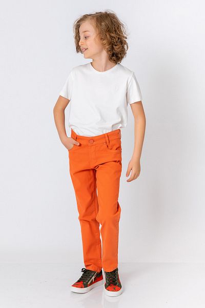 incity Boy's Slim Fit Orange Trousers