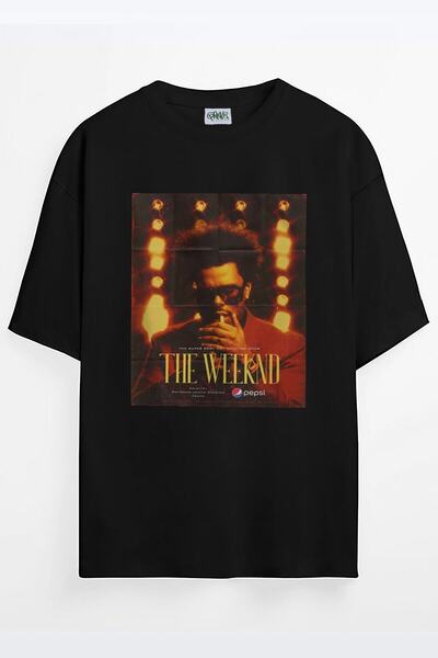 Adrift Chulchan Shop Poster The Weeknd Baskılı Unisex Oversize T-shirt