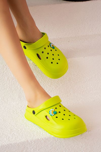 Pembe Potin Γυναικεία σανδάλια Green Eva - Comfort Comfortable, Sea, Beach, Chef, Doctor, Nurse and Hospital