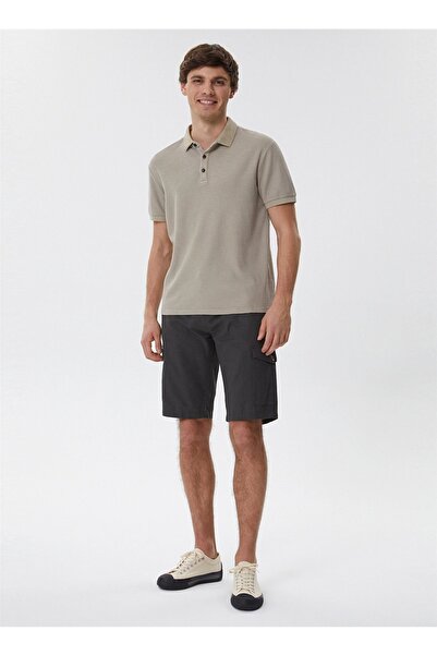 Lee Cooper Ανδρικό μπλουζάκι πόλο Σκούρο Μπεζ - 232 Lcm242059 Tylen K.beige