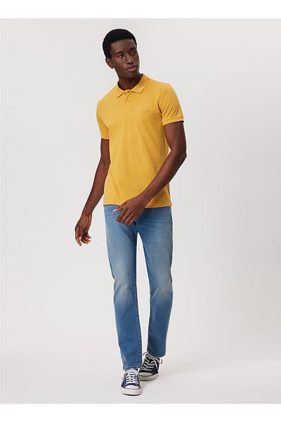 Lee Cooper Men's Polo T-shirt Mustard 232 Lcm242048 Twins