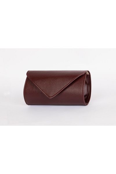 bibags Geantă de seară cu model dungi roșii Claret