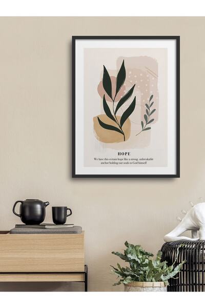 HOMEPACK لوحة بإطار واحد بتلات الأمل مقاس 30 × 40 سم 40 × 60 سم إطار خشبي أبي...
