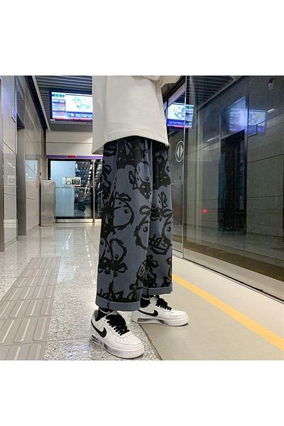Touz Cow Pattern Collage Wide Leg Unisex Tracksuit