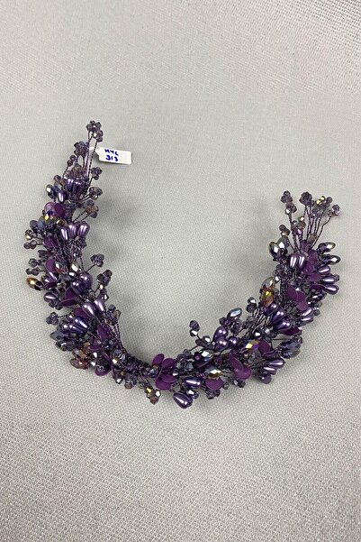 GELD Γυναικείο αξεσουάρ για τα μαλλιά νύφης Μωβ Μοντέλο Berra Αξεσουάρ για τα...