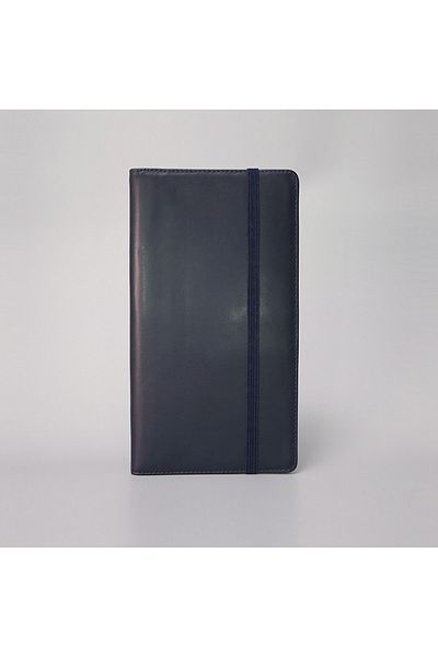 BON CARNET Acar Keops Elastic Δερμάτινο Ταξιδιωτικό Πορτοφόλι 13,6*24 cm Navy Blue