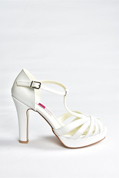 Fox Shoes White Platform Heeled Women's Shoes M348010009
