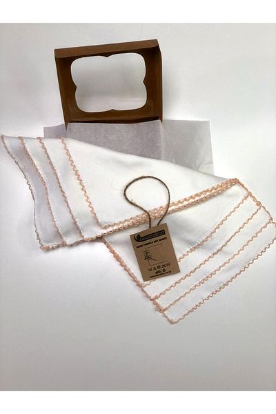 neocotton 100% Cotton Double Layer Crochet Embroidered Baby Wipes (4 Pieces 22x30 Cm)