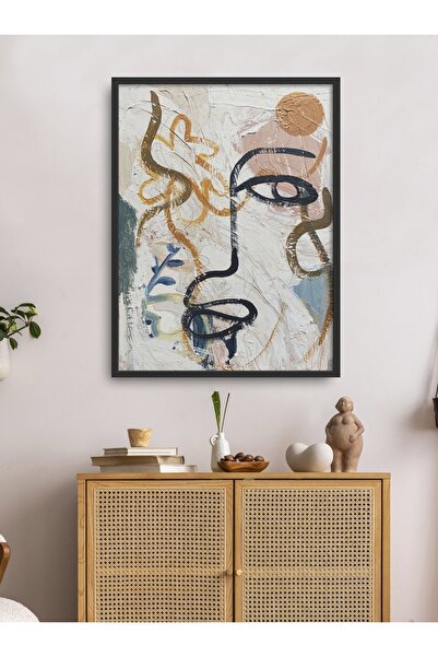 HOMEPACK Pictură cu siluetă cu față umană cu un singur cadru 30x40 cm 40x60 c...