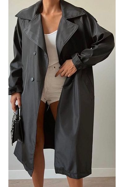 Rabury Butik Black Trench Coat