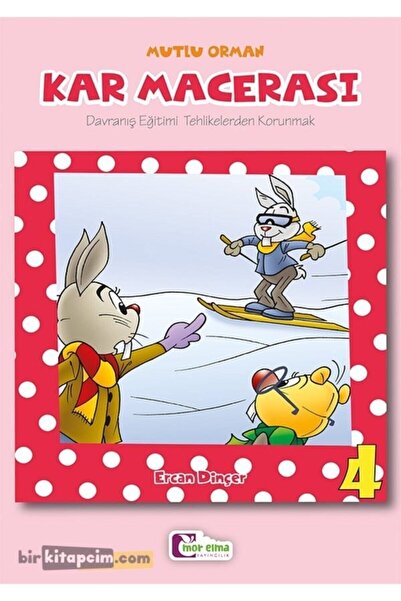 Mor Elma Yayıncılık Kar Macerası - Mutlu Orman Çocuk Kitabı