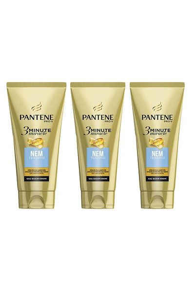 Pantene 3 Minute Miracle Moisture Therapy Hair Care Cream 200ml Set of 3