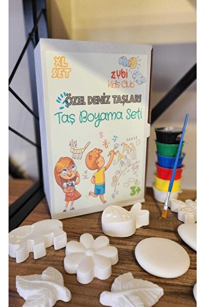 HEİGMANN Taş Boyama Seti Özel Deniz Taşi Harika Taslar Kaliteli Renkler Aktivite Hobi Çocuk Hediyelik