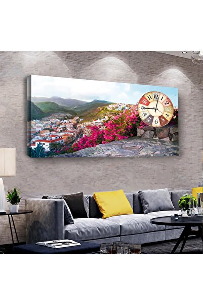 Zevahir Mobilya Dekorasyon Şehit Manzara 120 X 60 Saatli Kanvas Tablo