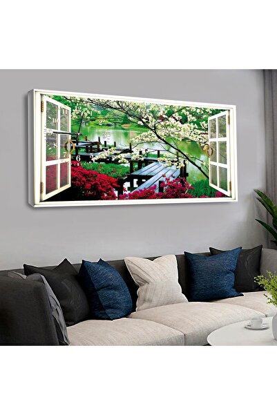 Zevahir Mobilya Dekorasyon Zevahir 120x60 Cm Saatli Kanvas Tablo Kvs175