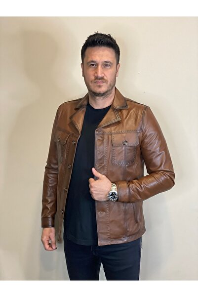 Antilop Deri Erkek Deri Ceket
