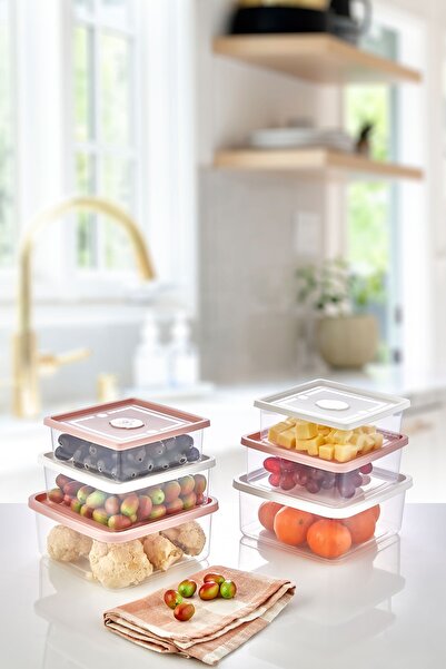 KÜÇÜK EW Set of 6 Three Size Storage Container| Kahvaktılık
