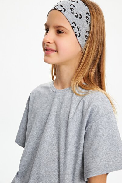 Babygiz Κοριτσίστικο βαμβακερό χτενισμένο βαμβακερό, αντιολισθητικό, αντι-ιδρωτικό, εξαιρετικά ελαφρύ, εύκαμπτο μπαντάνα με σχέδιο Panda