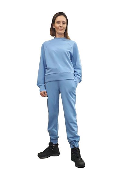 HNS Pantaloni de sport largi cu șnur Mrq - 2 fire - Albastru - S