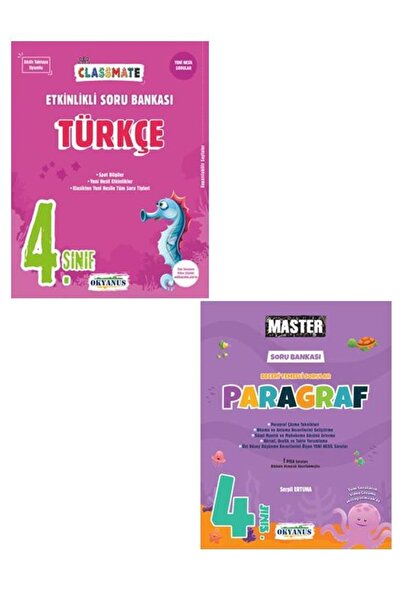 Okyanus Yayınları 4. Sınıf Classmate Türkçe Etkinlikli Soru Bankası + 4. Sını...