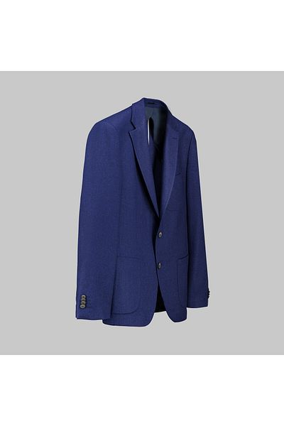 Sarar Interview Mattteo Slim Fit Woven Sports Blue Jacket