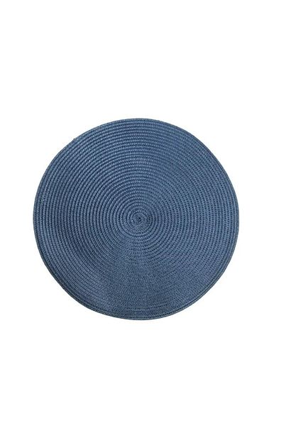 ÇIRPAN EV Γυαλιστερό Navy Blue Στρογγυλό Αμερικάνικο Σερβίς 6 τεμαχίων