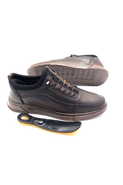 UMUT AYAKKABI Large Size Genuine Leather Full Orthopedic Men's Shoes