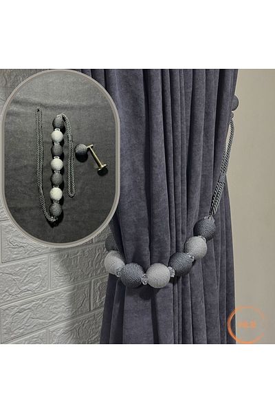 Helezoni Background Curtain Side Tie Bracelet 7 Ball Model + Renso Set 1 Piece Bracelet 1 Piece Renso
