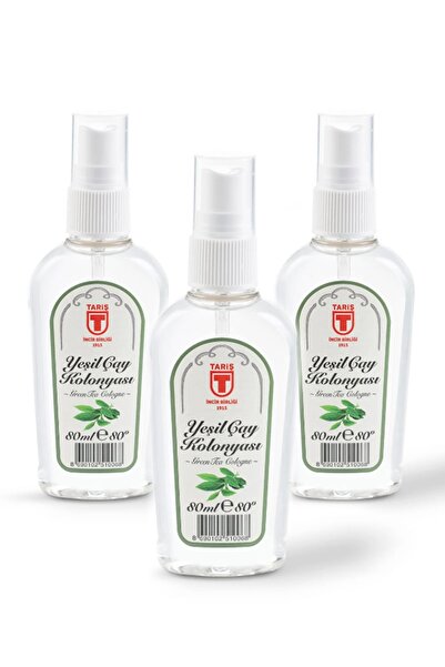 Tariş Yeşilçay Kolonyası Sprey Kapak 80 Ml*3