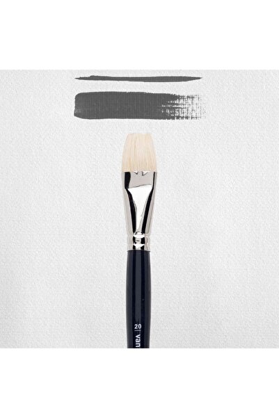 Van Gogh 210 Serisi Beyaz Kıl Yağlı & Akrilik Boya Düz Kesik Fırça No: 20