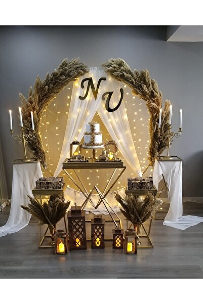 Armut Reklam Özel Lazer Kesim Gold Pleksi Söz Nişan Nikah Düğün Kına 30 cm Ba...