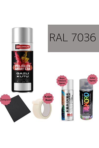 Nalburun 400 ml Doldurulmuş Selülozik Parlak Sprey Boya Astar Boya Sökücü Set...
