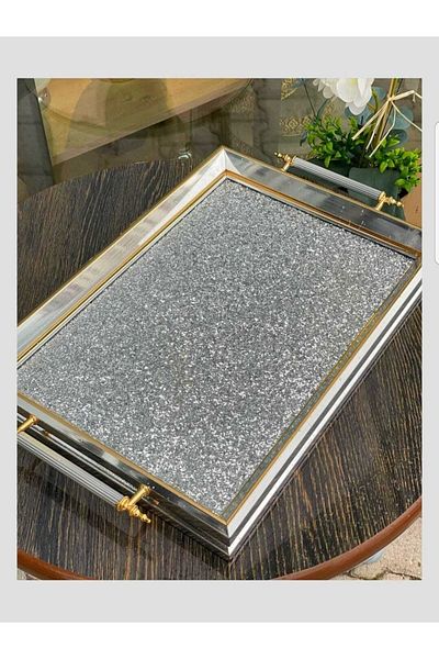 Kosova Glitter Tray Silver Gold