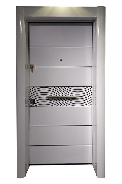 tezwood ahşap kapı sanayi Çelik Kapı, Beyaz Çelik Kapı, Tırnaklı Çelik Kapı, Gizli Ayarlı Kasa Çelik Kapı Sağ Açılım