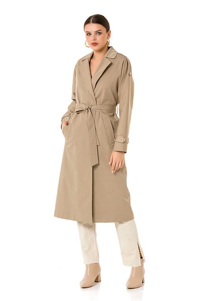 Icon Women's Beige Şimal Trench Coat 1638 Kb