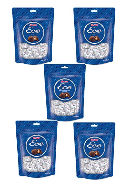 Ülker Ece 5'li Ikramlık Bütün Fındıklı Sütlü Çikolata 350 Gr